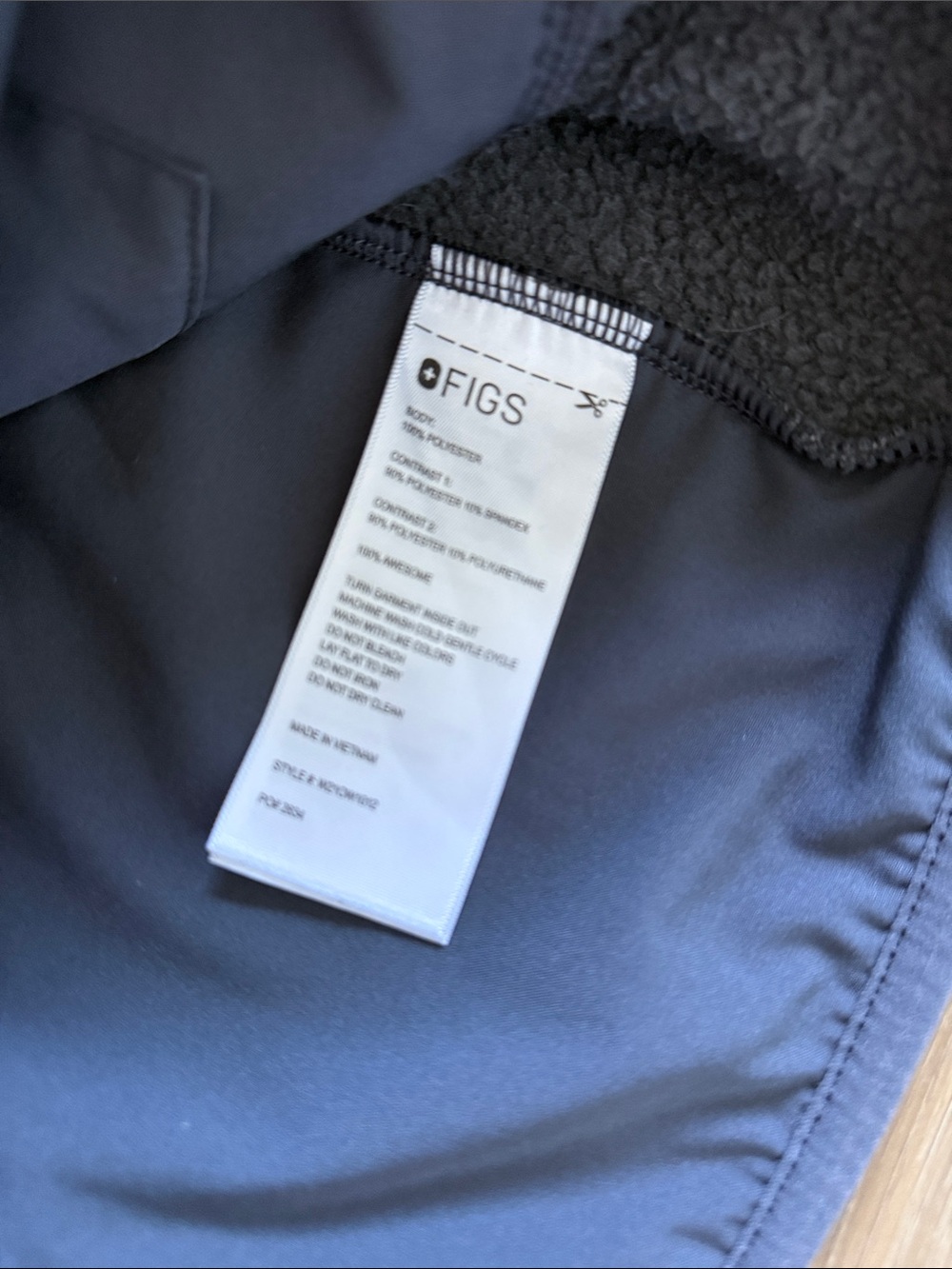 Figs Women Heathered Dark Gray Full-Zip Sweater Jacket - Picture 7 of 11